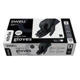 OWELL® Professional Grade Black Disposable Nitrile Gloves MEDIUM, 100 ct - 4 Mil Food Safe, Medical Exam, Powder-Free, Latex-Free, Chemical Resistant