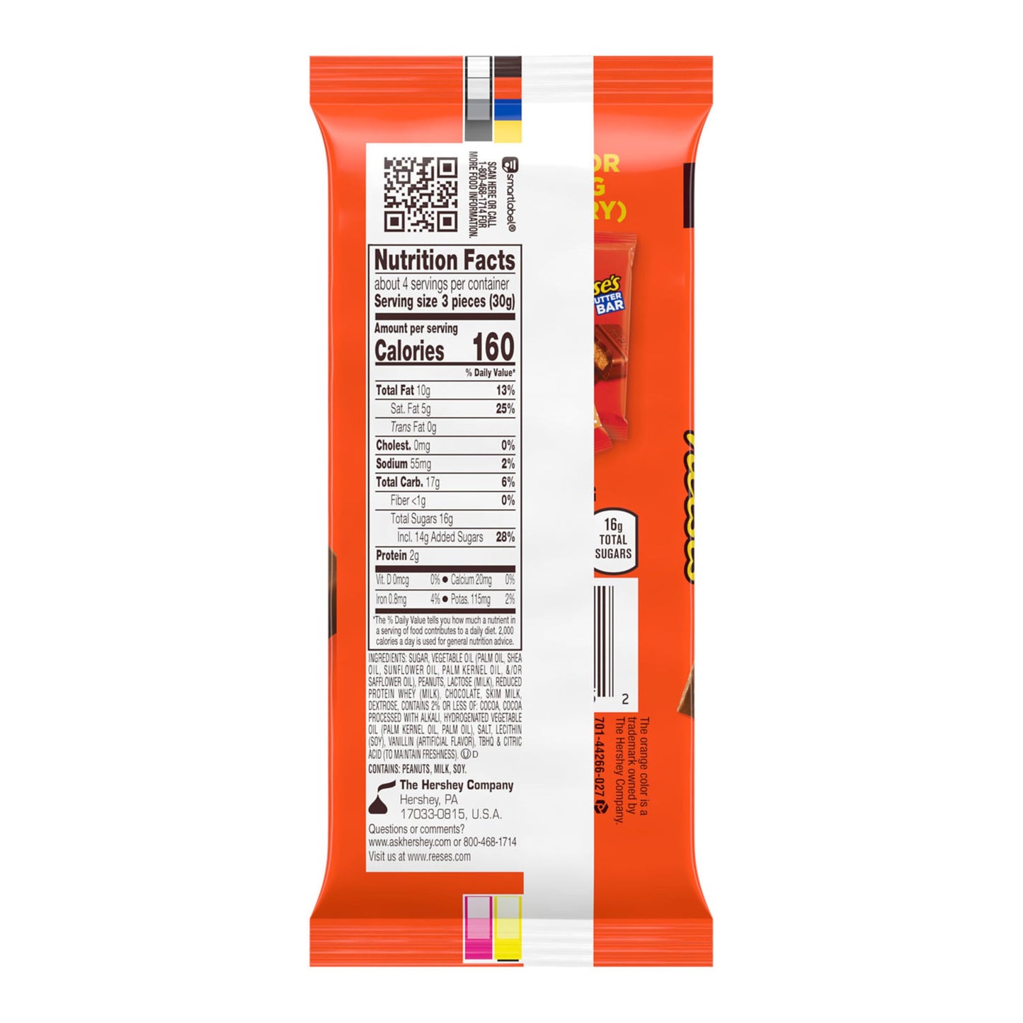Reese's Chocolate Candy Bars with Peanut Butter, Extra Large, 4.25 Ounce