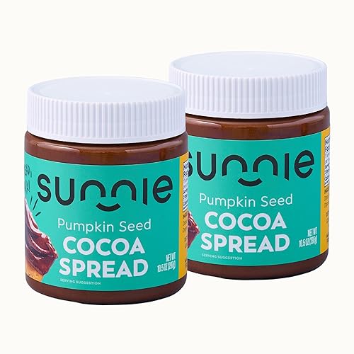 Sunnie Allergen-Free, Organic Pumpkin Cocoa Spread, Creamy Chocolate Butter Flavor, Made with Avocado Oil, Only 7 Ingredients, Vegan Snack