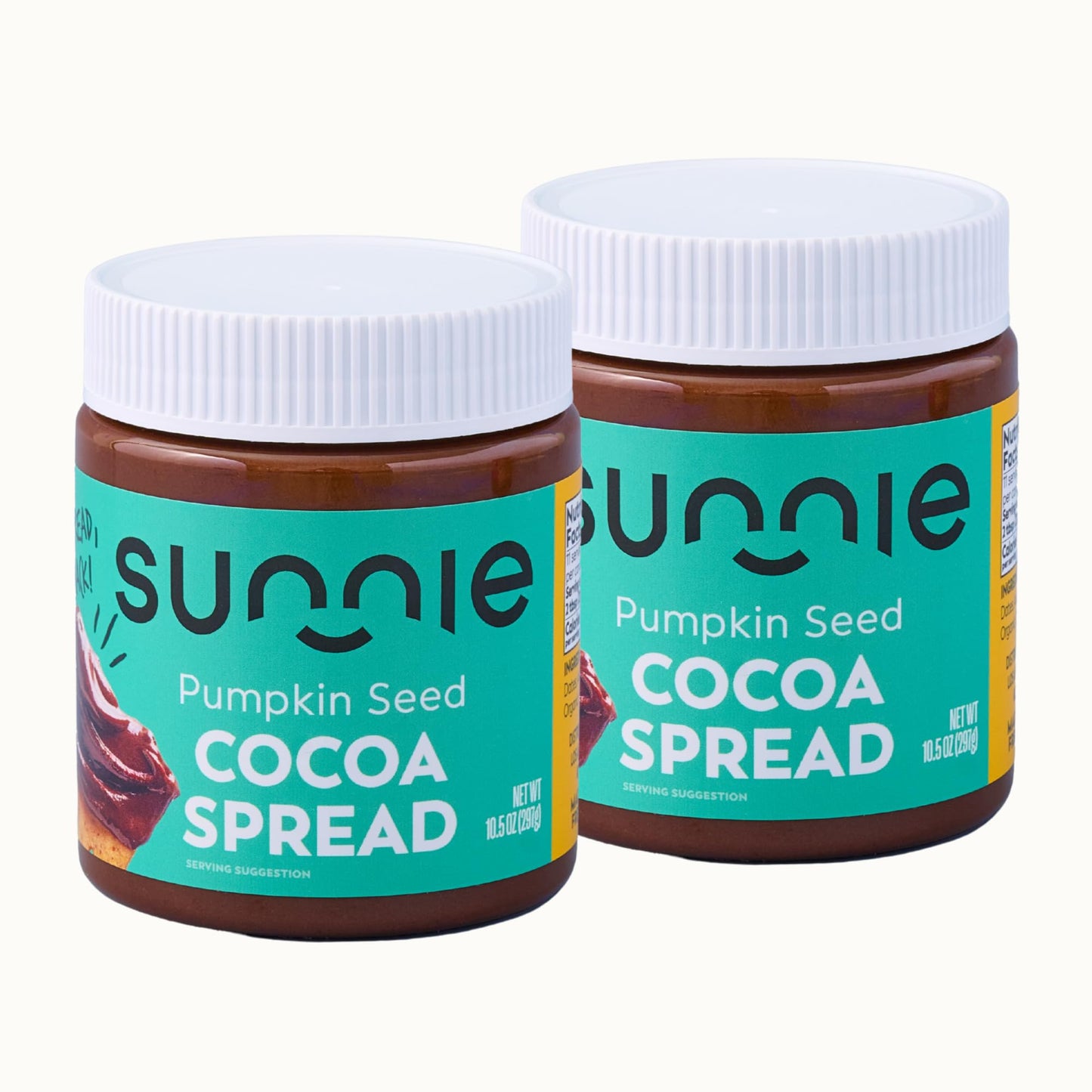 Sunnie Allergen-Free, Organic Pumpkin Cocoa Spread, Creamy Chocolate Butter Flavor, Made with Avocado Oil, Only 7 Ingredients, Vegan Snack