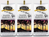 NEW Hawaiian Isles Kona Coffee Co. Toasted Hazelnut - 8 ounce bag -SET OF 3