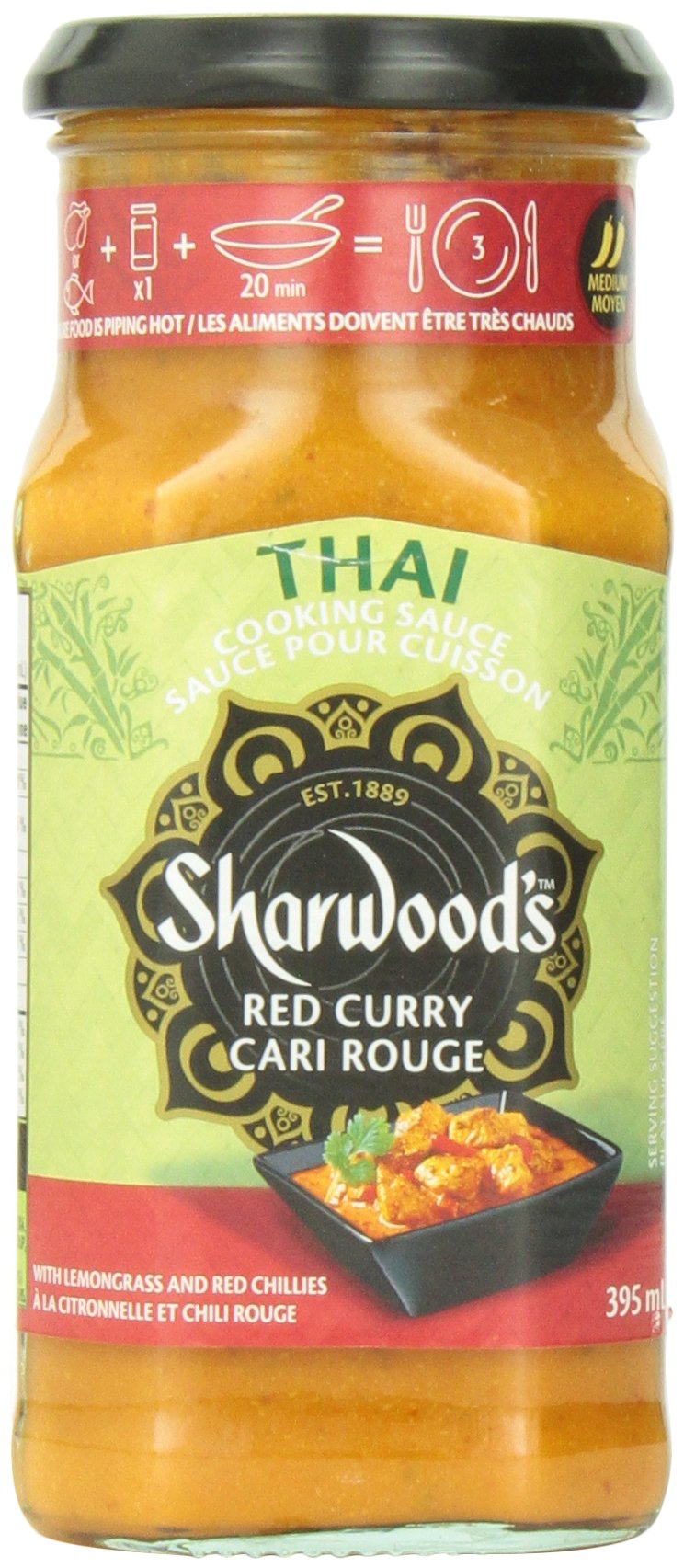 Sharwoods Thai Red Curry Sauce, 395 ML