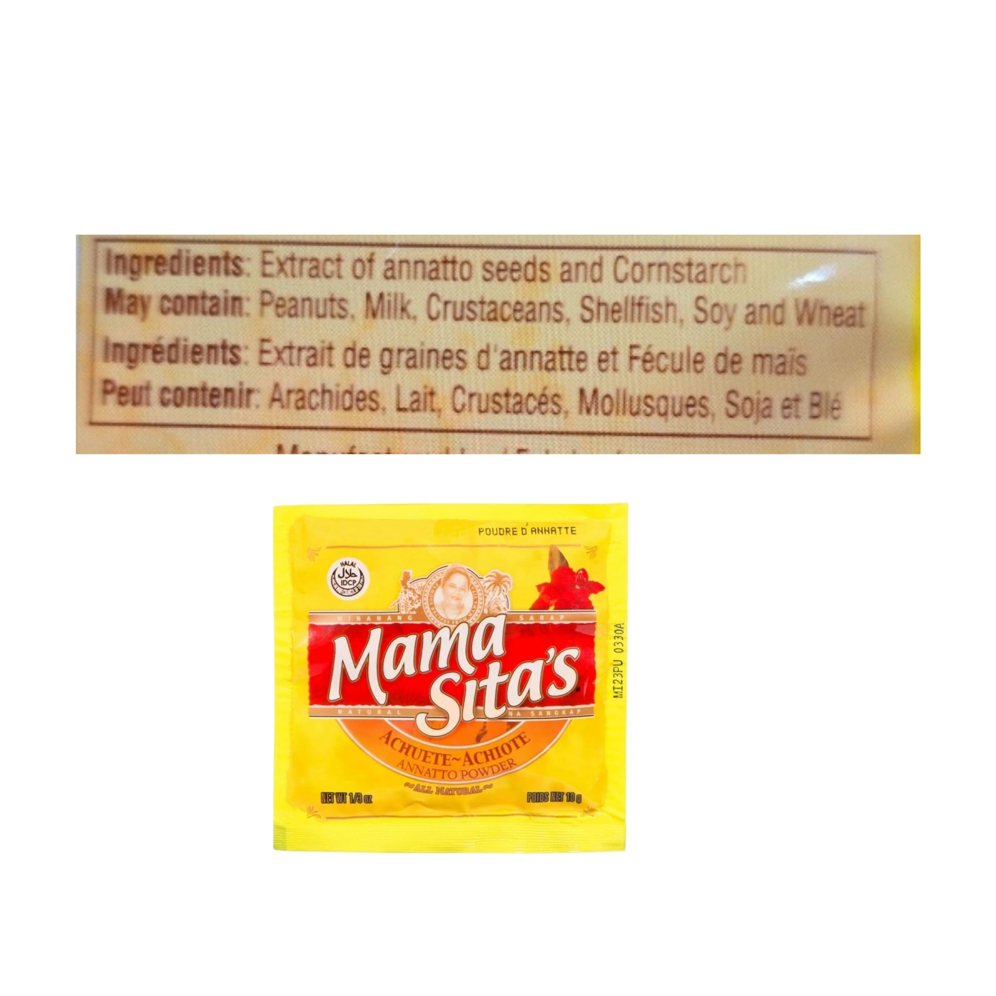 Mama Sita's Achuete Annatto Powder, Three(3) Pack, 0.33 oz(10g)