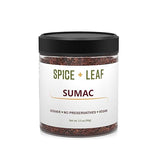 Premium Ground Sumac Spice by SPICE + LEAF - Vegan Kosher Preservative Free Red Middle Eastern Ground Herb, 3.5 oz.