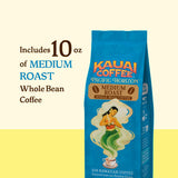 Kauai Coffee Whole Bean Coffee - Smooth, Non-Bitter Pure Arabica - Light Floral Notes & Bright Aroma - Grown on Hawaii's Largest Coffee Farm - Koloa