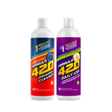 Formula 420 Variety Pack : 1 Bottle Glass Metal Ceramic Pipe Original Cleaner 12 Oz. & 1 Bottle Formula 420 Daily Use Cleaner 16oz Concentrate Makes