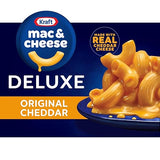 Kraft Deluxe Mac and Cheese, 1 Box, for Easy Dinner or Dinner Sides, Original Cheddar Cheese Flavor, No Artificial Dyes or Flavors, 14 oz