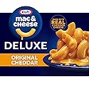 Kraft Deluxe Mac and Cheese, 1 Box, for Easy Dinner or Dinner Sides, Original Cheddar Cheese Flavor, No Artificial Dyes or Flavors, 14 oz