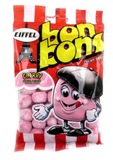 Eiffel Cherry Bon Bons Chewy Candy, 4 oz Bags in a BlackTie Box (Pack of 12)
