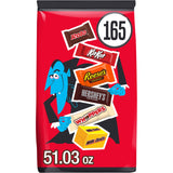 Hershey Assorted, Halloween Candy Bulk Variety Bag, 51.03 oz (165 Pieces)