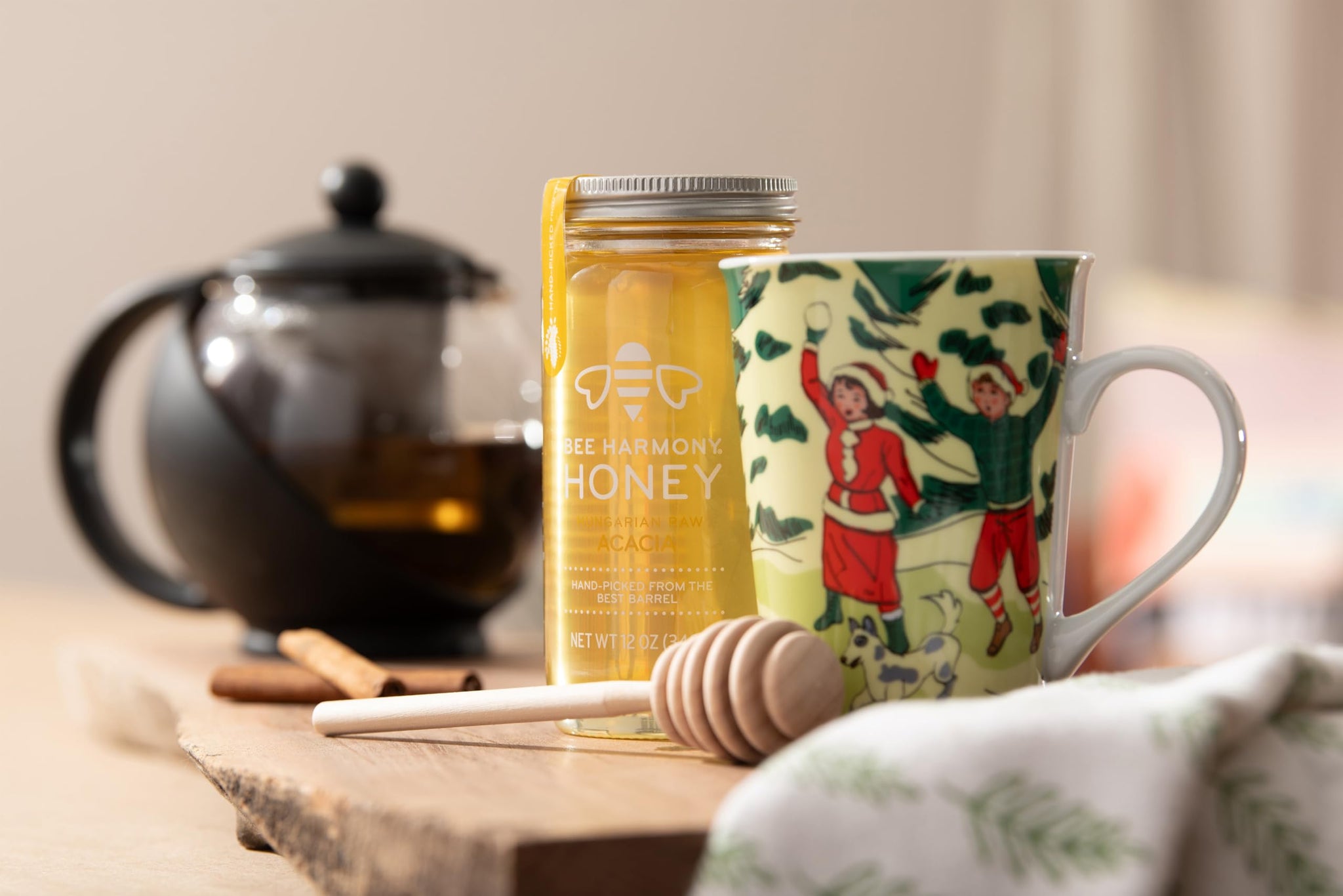 Bee Harmony Hungarian Raw Acacia Honey, 12 Ounce