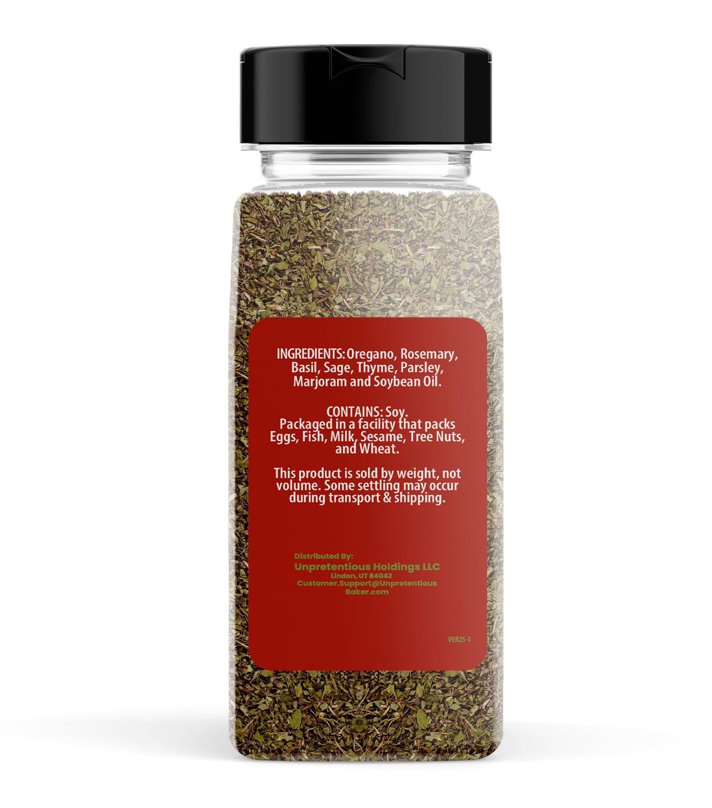 Unpretentious Italian Seasoning, Great in Soups & Sauces, Delicious Seasoning Blend (3.2 Ounce)