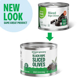 Amazon Grocery, Black Ripe Sliced Olives, 2.25 Oz