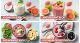 Indus Farms Freeze Dried Pink Guava Powder, Unsweetened Tropical Fruit for Smoothies, Yogurt, Baking & Ice Cream, Single Ingredient, No Added Sugar