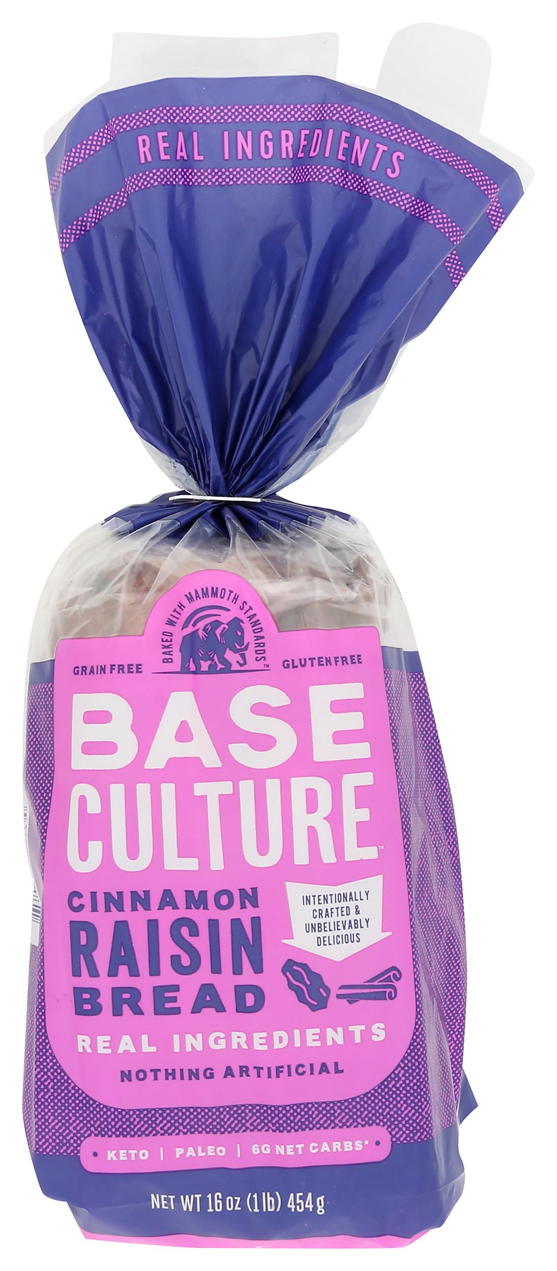 Base Culture Cinnamon Raisin Bread, 16 OZ