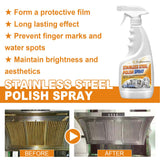 Stainless Steel Polish, Restore Multi-Surfaces, Grill Cleaner Spray, 100ml Powerful Pot Grease Stain Remover, Sink Cleaner, Black Scale & Rust Remover