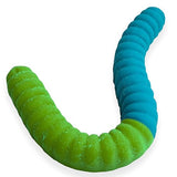 Sour Giant Gummy Worm - Large 2 Pound Gummy Candy with Big Tangy Flavor from GGB Candies (Sour Apple/Blue Raspberry)