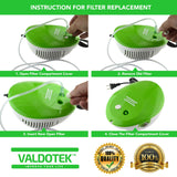 Valdotek 10 Pcs Replacement Sponge Filters for Compressor System Cool Mist 19/32 Inch Diameter (Filters10)