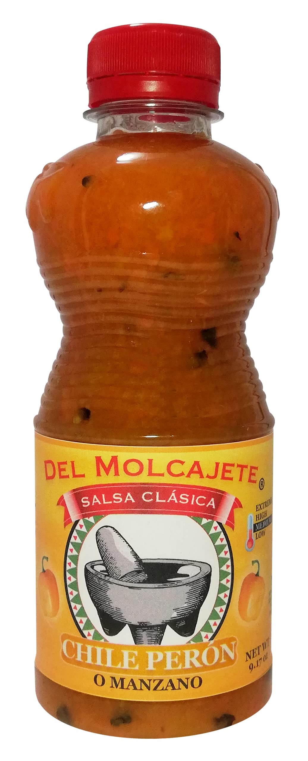 Del Molcajete Chile Peron o Manazano Salsa Clasica 12-pack