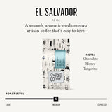 Mt. Comfort Coffee El Salvador Medium Roast, 12 Ounce - Locally Sourced From Local, International Coffee Farms - Roasted Whole Beans.