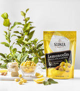 Sconza large Pouch Confections Lemoncello Almonds Zipper Pouch, 24 Ounce