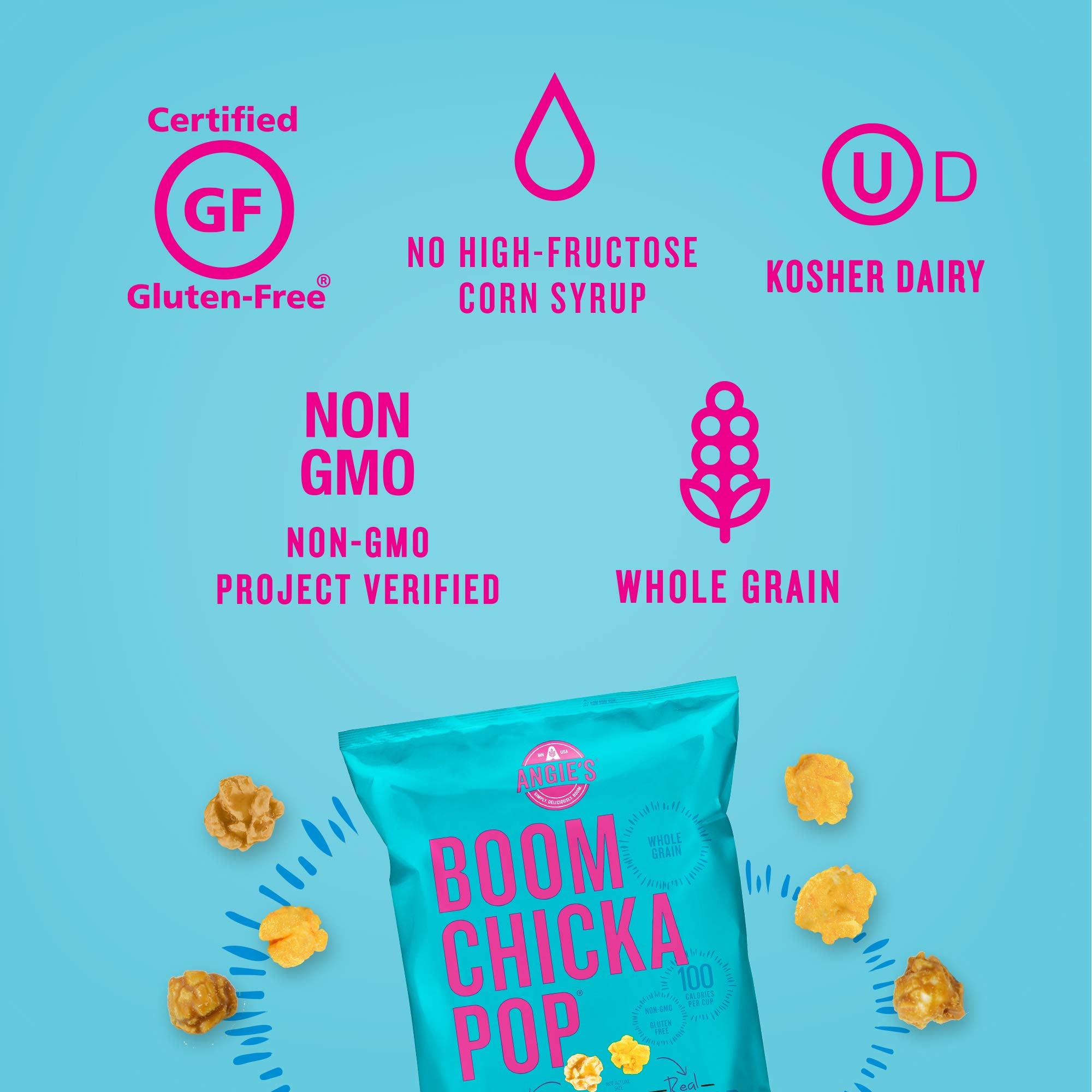 Angie’s BOOMCHICKAPOP Caramel and Cheddar Mix Popcorn, 6 Oz