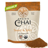 Angie's Chai Sweet & Spicy Organic Instant Chai Tea Powder - Made in USA, Delicious Spiced Mix, 30 Servings, 80 Calories, Handcrafted, Free