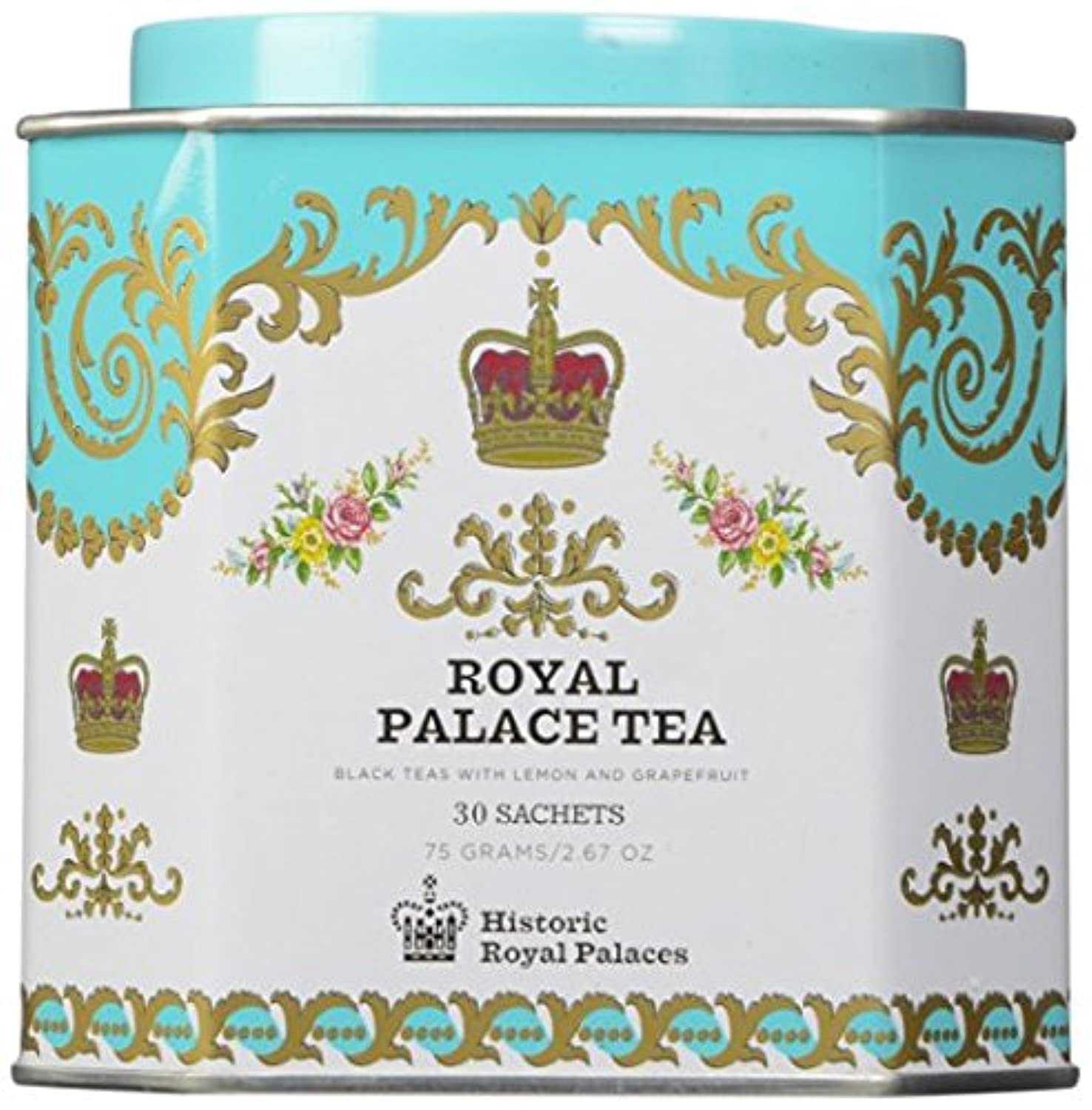 Harney And Sons Royal Palace Tea Sachets 30 count in Historic Royal Palaces Tin (Pack of 2)