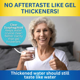 Clear DysphagiAide Thickener, 400 Serving (560g) Jar, Xanthan Gum Powder for all IDDSI Thickness Levels