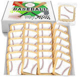 Baseball Cookies Individually Wrapped Party Favors 24 Pack Bulk Sports for Kids Game League