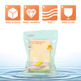 Yeethewengle Compressed Cellulose Sponges, Bulk Multi-Use, Non-Scratch Cleaning Scrub Sponges for Kitchen,Bathroom, 10 Pack+ 2 Free Scouring Pad Dish