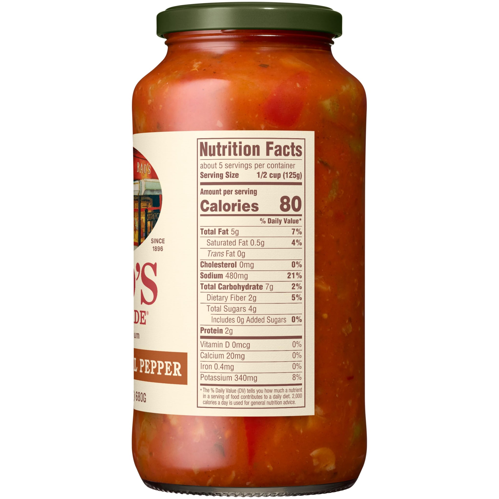 Rao's Homemade Mushroom & Bell Pepper Sauce Made with Italian Tomatoes, 24 oz