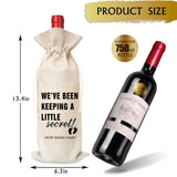 Tesedupoole Pregnancy Announcement Gift Wine Bag?1 Pc?,Gifts for best friends, colleagues, fathers, mothers, uncles, aunts, grandfathers