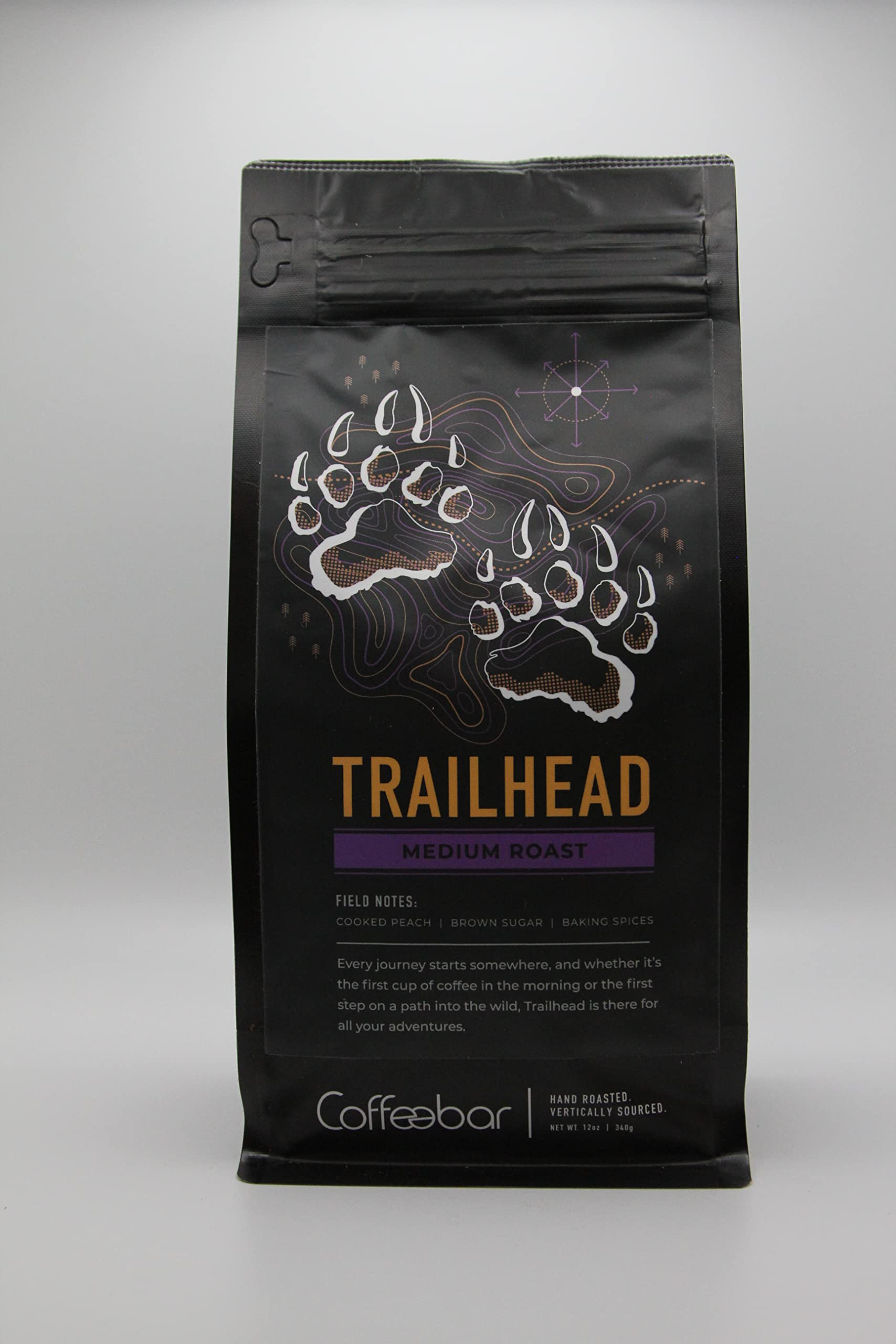 Coffeebar, Trailhead Medium Roast Blend, 12 ounce, whole bean specialty coffee