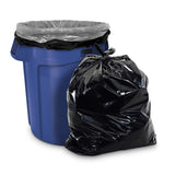 Aluf Plastics 45 Gallon 1.7 MIL (eq) Black Heavy Duty Trash Can Liners - 40" x 47" - Pack of 100 - For Contractor, Industrial, & Commercial