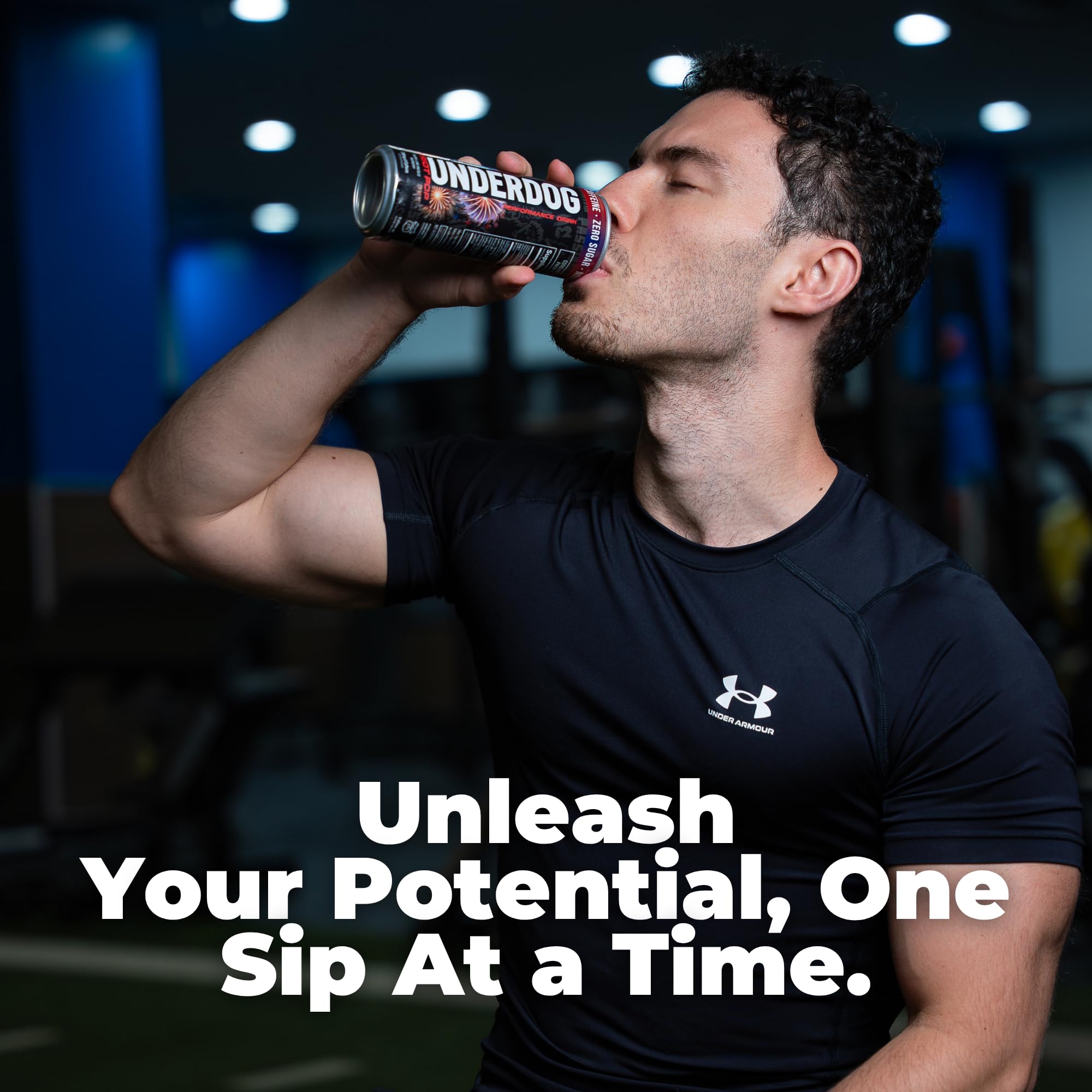 Underdog Performance Energy Drink, Variety Pack, Nootropics, Green Tea Extract, Citrulline, Clean, Sugar Free Fast & Slow Release 249mg Caffeine per