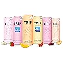 TRIP Lightly Sparkling Adaptogen Seltzer, Non-Alcoholic Mocktail with Magnesium, Ashwagandha, Lions Mane & L Theanine, No Added Sugar, Vegan, Party