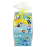 Frankford Disney's Stitch Pre-filled Easter Basket with Games and Activities, Jelly Beans, and Smarties Candy