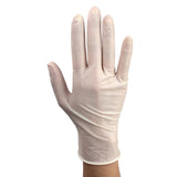 Dynarex AccuTouch Disposable Latex Exam Gloves, Powder-Free, For Sensitive Hands with Textured Palms, Used by Professionals, Bisque, Small, 1 Box