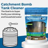 Solutions HOCL Power Clean with HOCL - Catchment Tank Cleaner Crystals Bomb Underground Water Tank Cleaning - Super Cleans your Catchment - treats
