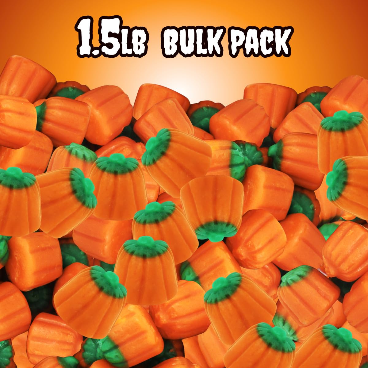 Mellowcreme Pumpkin Candy, Halloween Candy Bulk, Ideal Brachs Pumpkins for Halloween Themed Treat Bags, Perfect Pumpkin Candies for Halloween Parties