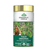 Organic India Tulsi Original Herbal Tea - Loose Leaf Holy Basil and African Basil Calming and Stress Relief Tea, Immune Support, USDA Certified