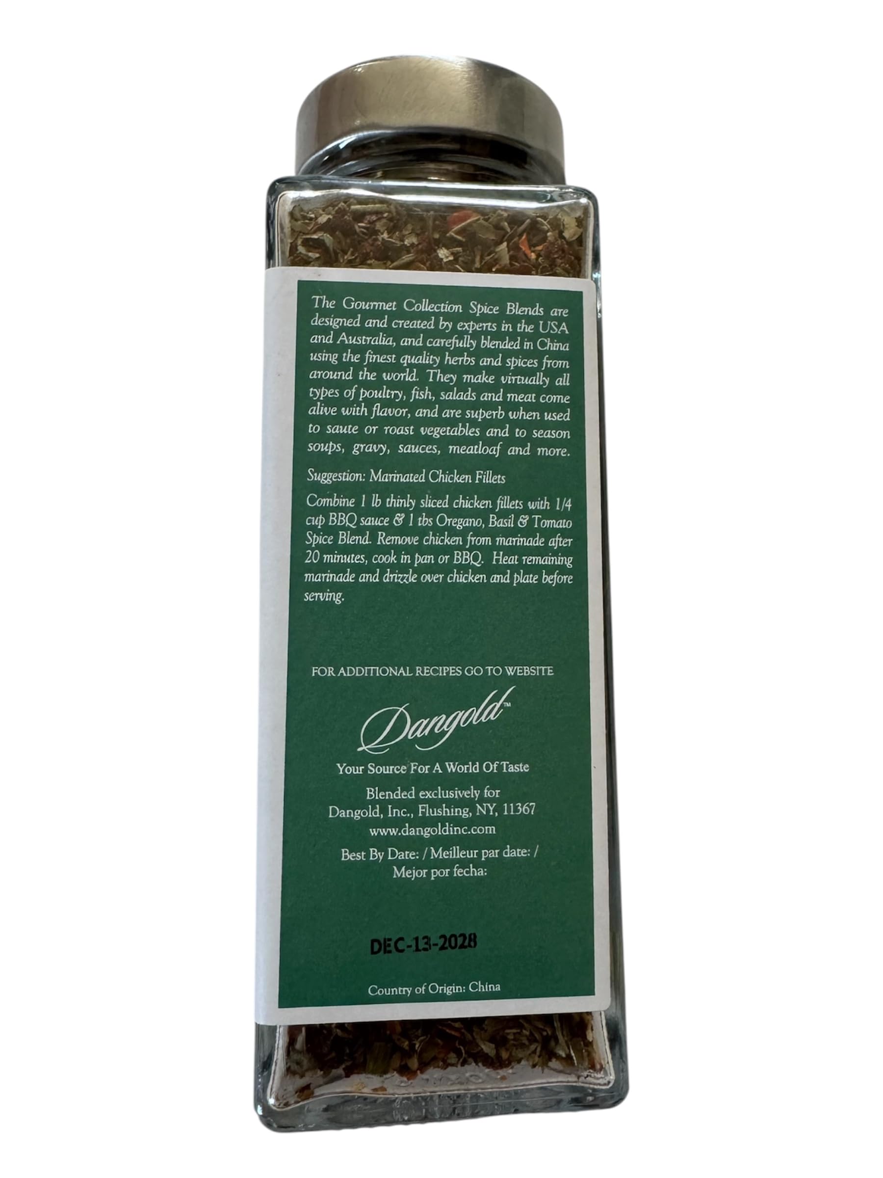 Dangold Gourmet Collection Oregano Basil &Tomato Spice Blend, No Sodium Seasoning Mix, Italian Herb Blend for Pasta,Chicken, Vegetables & Marinades