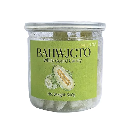 Traditional Chinese Winter Melon Candy Strips, Rock Sugar Coated, preserved fruit17.6 oz (500g)