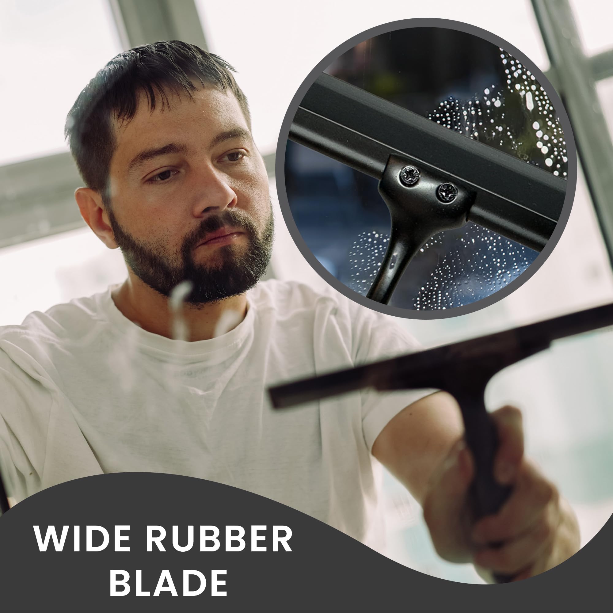 Angry Frog Shower Squeegee for Glass Doors | Silicone Squeegee for Glass Door, Car Windshield, Heavy Duty Car, Mirrors & Tiles | Best Squeegee