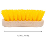 Stiff Bristle Brush - Scrub Brush for Deep Cleaning, Hand Brush with Hard Bristles, Utility Nylon Brush for Indoor and Outdoor, Wooden Boot Hand