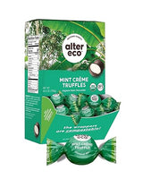 Alter Eco | Mint Creme Truffles | 58% Pure Dark Cocoa, Fair Trade, Organic, Non-GMO, Gluten Free Dark Chocolate Truffles | 60 Truffles