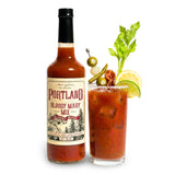 Portland Bloody Mary Mix - Smoky Blend Cocktail Mixer (750ml Bottle) | Vegetarian Worcestershire, Gluten-Free | No Artificial Ingredients | Small