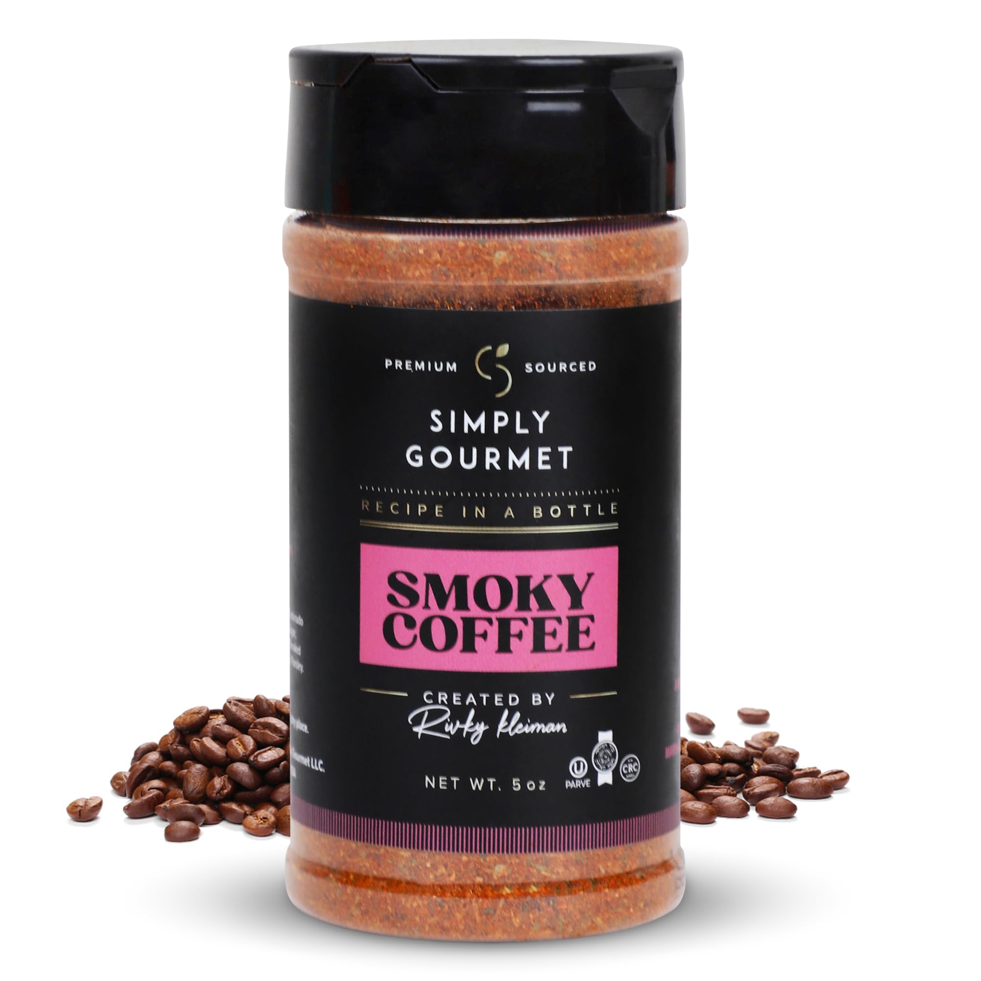 Simply Gourmet Chef-Crafted Premium Spice Blends & Seasonings - Smokey Coffee Seasoning - All Purpose Spices - 5 oz
