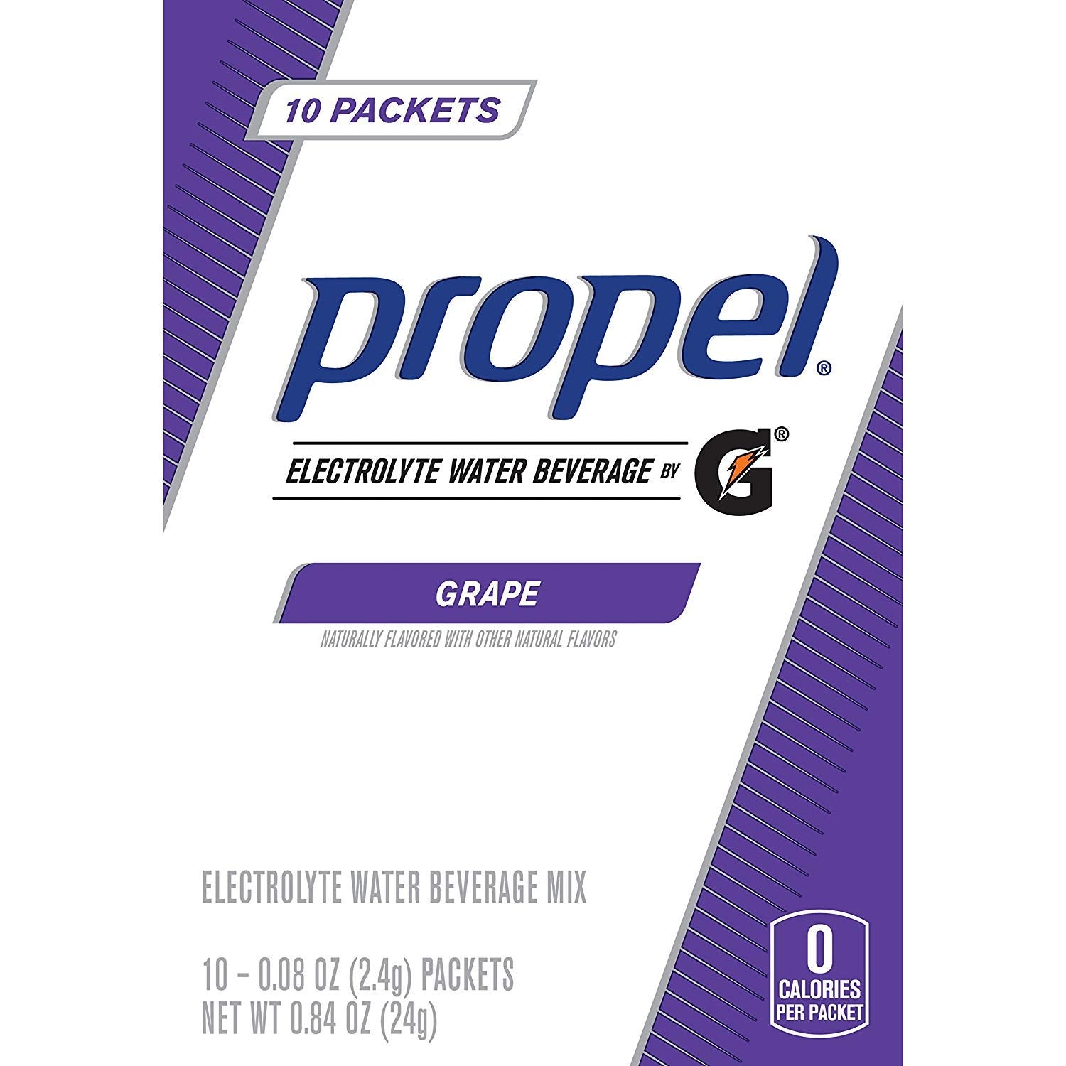 Propel Powder Packets Grape with Electrolytes Vitamins and No Sugar, 50 Count, 10 Count (Pack of 5)